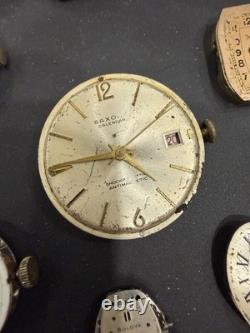 Watch Lot Movements Dials Parts Repair Bulova Elgin Waltham Accutron
