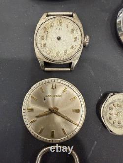 Watch Lot Movements Dials Parts Repair Bulova Elgin Waltham Accutron