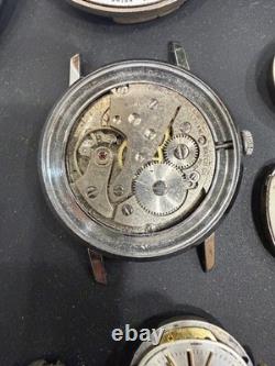 Watch Lot Movements Dials Parts Repair Bulova Elgin Waltham Accutron