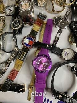 Watch Lot of 50 Watches Parts Or Repair Some Need Batteries