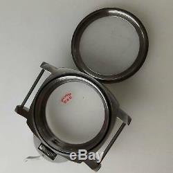 Watch case parnis 44mm titanium sapphire glass Fit 6497/6498 movement T-001