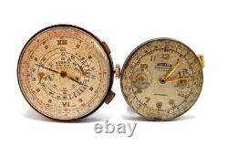 Watches Chronograph Movements Hand Winding 17 Jewels Circa 1940 Men Not Working