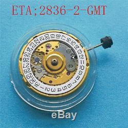 Watches for Parts, ETA 2836-2 Automatic GMT New Mechanical Movement-GMT006