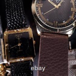 Watches lot vintage mod designer REPAIR PARTS OR WEAR 101 pcs estate