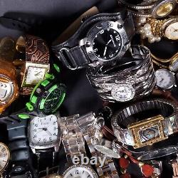 Watches lot vintage mod designer REPAIR PARTS OR WEAR 101 pcs estate