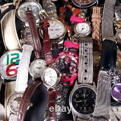 Watches lot vintage mod designer REPAIR PARTS OR WEAR 101 pcs estate