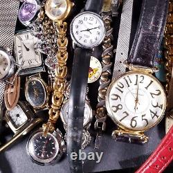 Watches lot vintage mod designer REPAIR PARTS OR WEAR 101 pcs estate