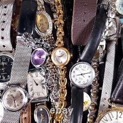 Watches lot vintage mod designer REPAIR PARTS OR WEAR 101 pcs estate