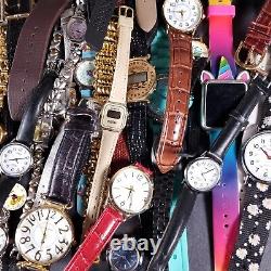 Watches lot vintage mod designer REPAIR PARTS OR WEAR 101 pcs estate