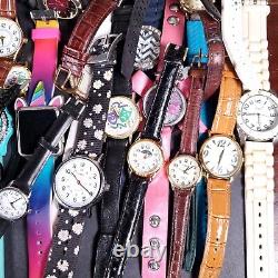 Watches lot vintage mod designer REPAIR PARTS OR WEAR 101 pcs estate