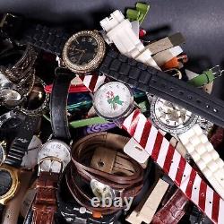 Watches lot vintage mod designer REPAIR PARTS OR WEAR 101 pcs estate