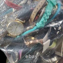 Watches lot vintage mod designer REPAIR PARTS OR WEAR 101 pcs estate