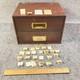 Watchmaker Cabinet 2 Drawer Hamilton Watch Parts Staff Stem Balance 95 Pc