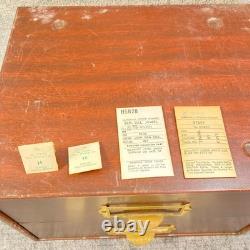 Watchmaker Cabinet 2 Drawer Hamilton Watch Parts Staff Stem Balance 95 Pc