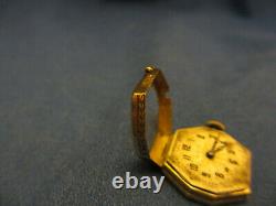 Watchmaker Estate Genuine Vintage Solid Gold Early Women's Rolex 4 Parts Repair