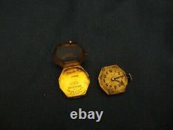 Watchmaker Estate Genuine Vintage Solid Gold Early Women's Rolex 4 Parts Repair