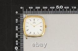 Working For Parts Vintage OMEGA De Ville Cal. 1378 Quartz White Dial Mens Watch