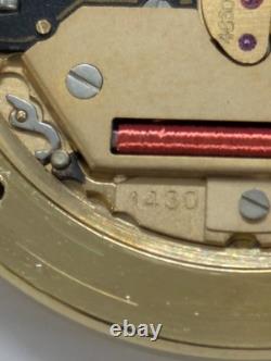 Working! Needs Repair Vintage 1984 OMEGA De Ville Cal. 1430 Qz Gold 31mm Men's