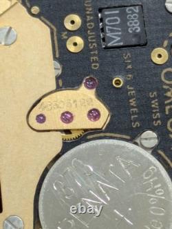 Working! Needs Repair Vintage 1984 OMEGA De Ville Cal. 1430 Qz Gold 31mm Men's