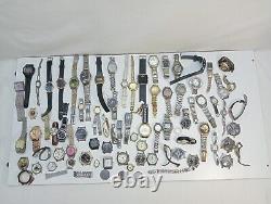 Wrist Watch Parts Big Lot Miscellaneous Spare Parts Bracelets Dials Cases Rare