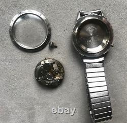 Wyler Tri Sport Incaflex Vintage 1960's Mens Wrist Watch For Parts Or Repair