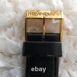 Yves Saint Laurent Citizen Unisex Quartz Watch Gold Silver Rare For parts as is