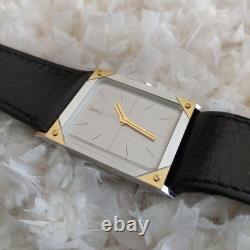 Yves Saint Laurent Citizen Unisex Quartz Watch Gold Silver Rare For parts as is