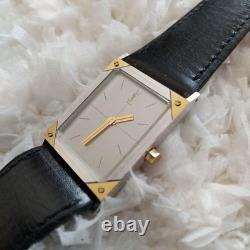 Yves Saint Laurent Citizen Unisex Quartz Watch Gold Silver Rare For parts as is