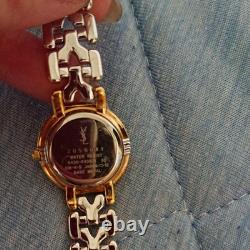 Yves Saint Laurent Ladies Watch Not Working For Parts Gold Tone Vintage Only