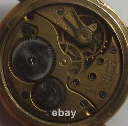 Zenith mens wristwatch gold filled case load manual balance broken